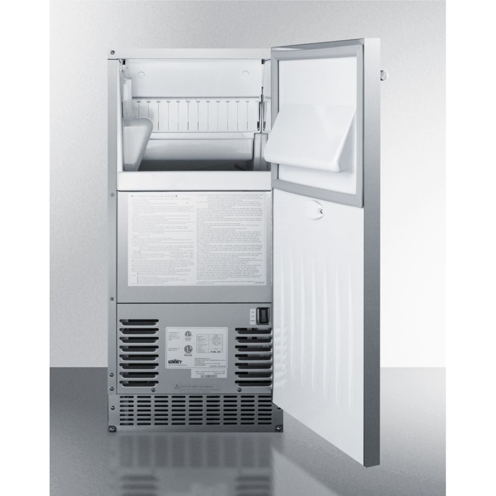 Summit BIM68OSGDR 62 lb. Clear Outdoor/Indoor Icemaker