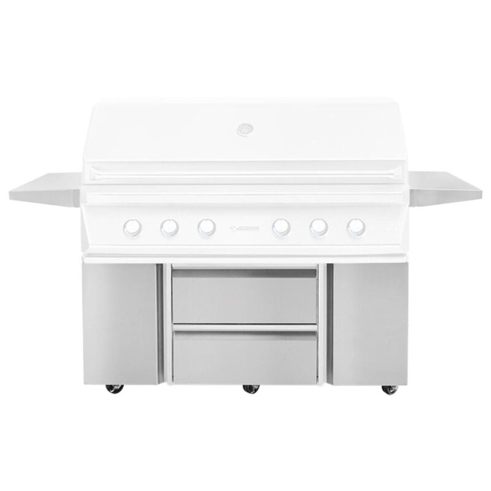Twin Eagles 54-Inch Grill Cart With Two Storage Drawers & Two Access Doors