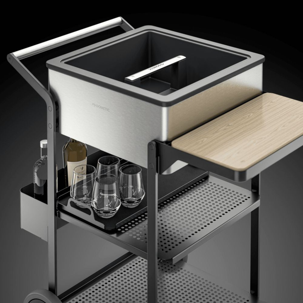 Dometic black coated steel Speed rail for MoBar 50