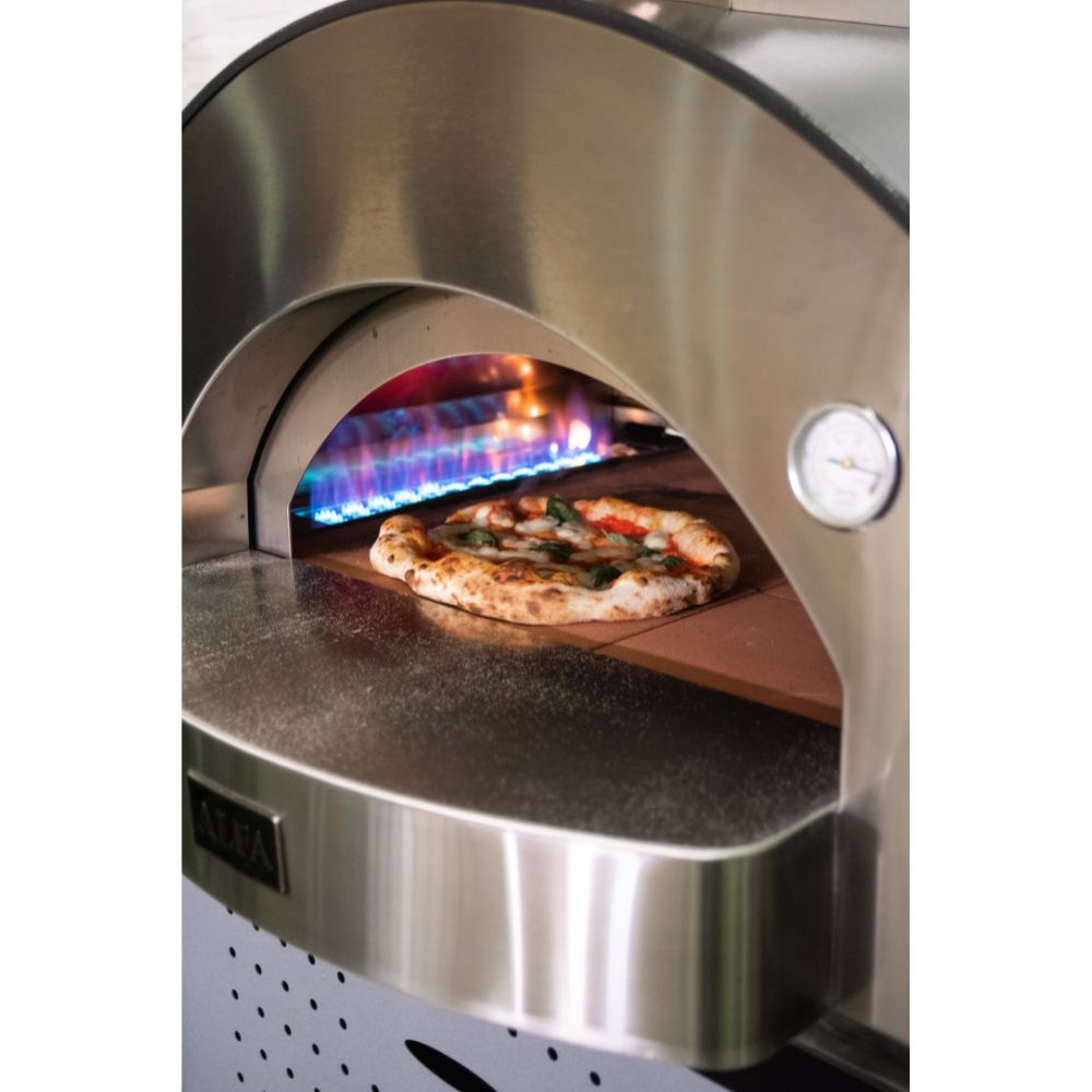 Alfa Classico 4 Pizze Freestanding Grey Gas Pizza Oven | Novaselectes