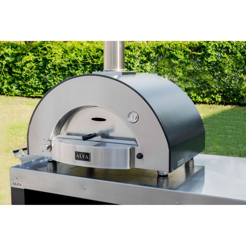 Alfa Classico 2 Pizze Grey Wood Fired Pizza Oven | Novaselectes