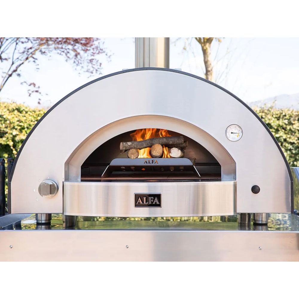 Alfa Classico 4 Pizze Freestanding Grey Gas Pizza Oven | Novaselectes