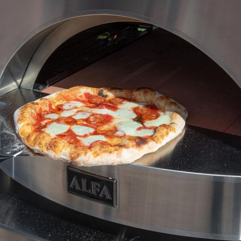 Alfa Classico 2 Pizze Freestanding Grey Pizza Oven | Novaselectes