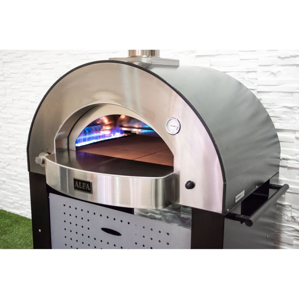 Alfa Classico 4 Pizze Freestanding Grey Gas Pizza Oven | Novaselectes