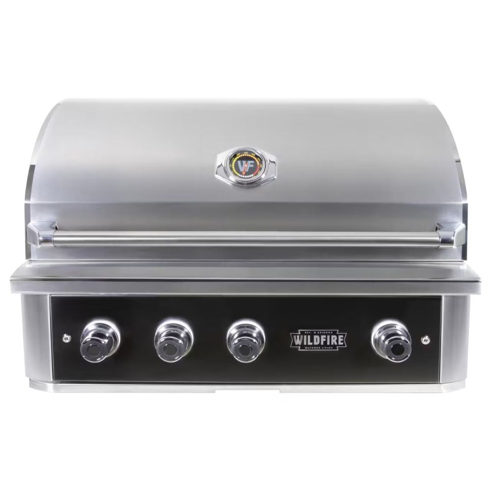 Wildfire Ranch PRO 36-Inch 3-Burner Black Built-in Gas Grill