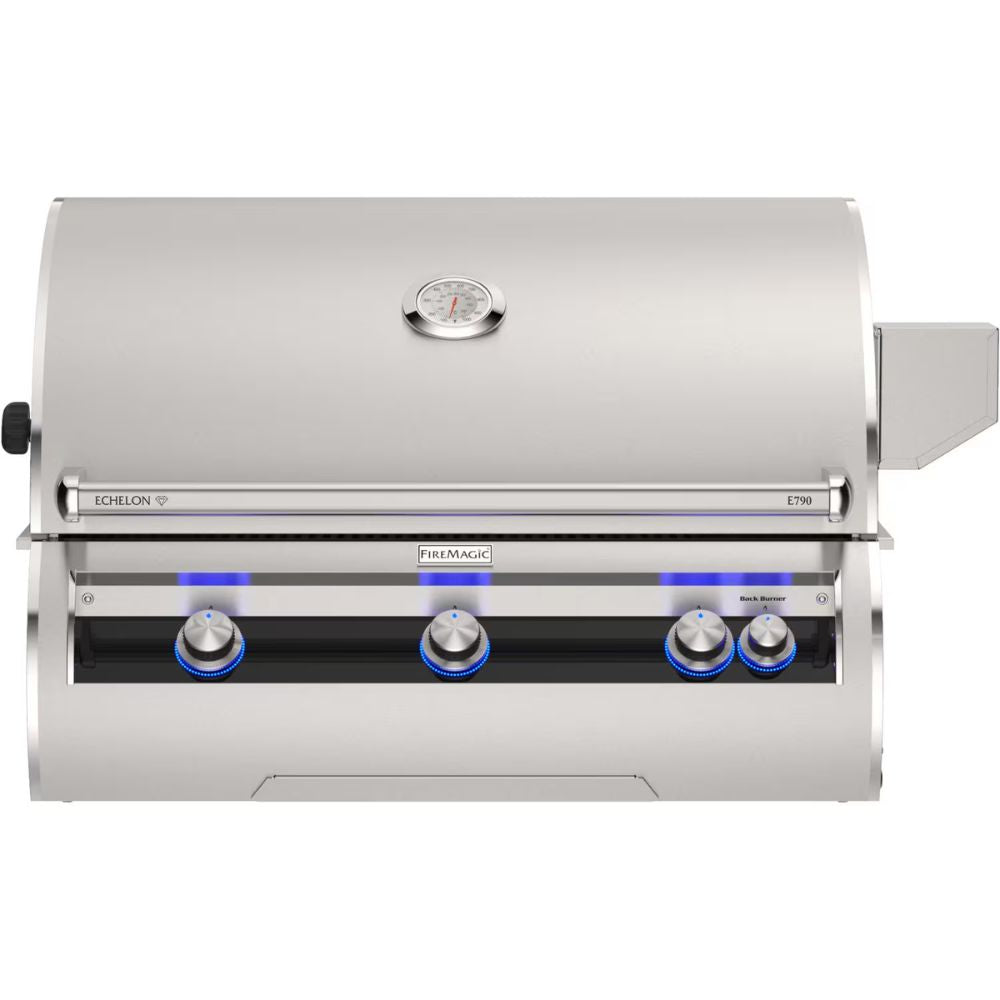 Fire Magic Echelon Diamond E790i 36-Inch Built-In Gas Grill w/ Rotisserie & Analog Thermometer