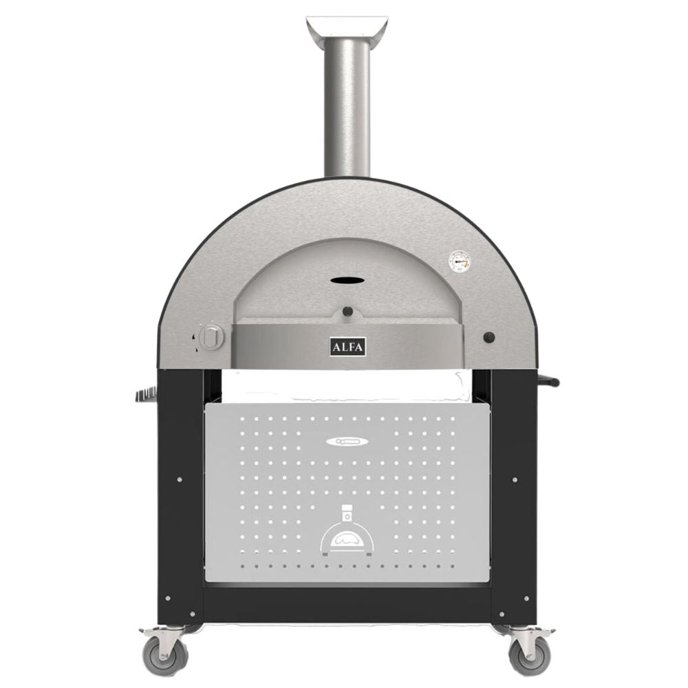 Alfa Classico 4 Pizze Freestanding Grey Gas Pizza Oven | Novaselectes