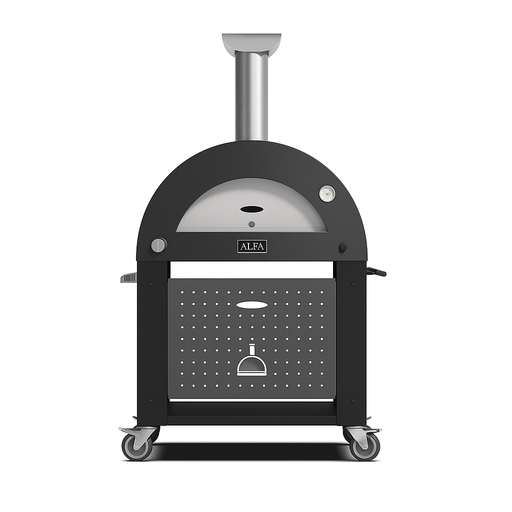 Alfa Moderno Anthracite Grey 2 Pizze Freestanding Gas Oven | Novaselectes