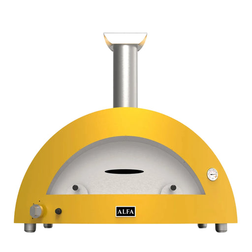 Alfa Moderno Imperial Yellow 5 Pizze Natural Gas Oven | Novaselectes