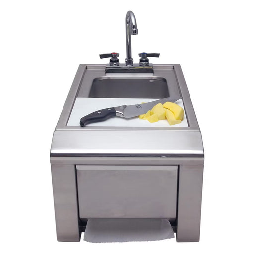 Alfresco 14-Inch Outdoor Rated Prep And Wash Sink w/ Towel Dispenser | Novaselectes