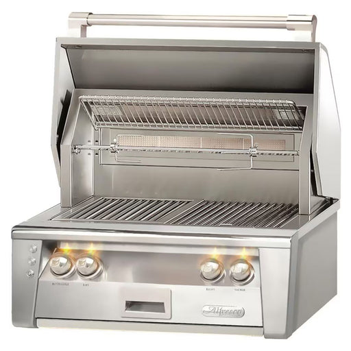 Alfresco 30-Inch Built-in Stainless Steel Gas Grill w/ Rotisserie | Novaselectes