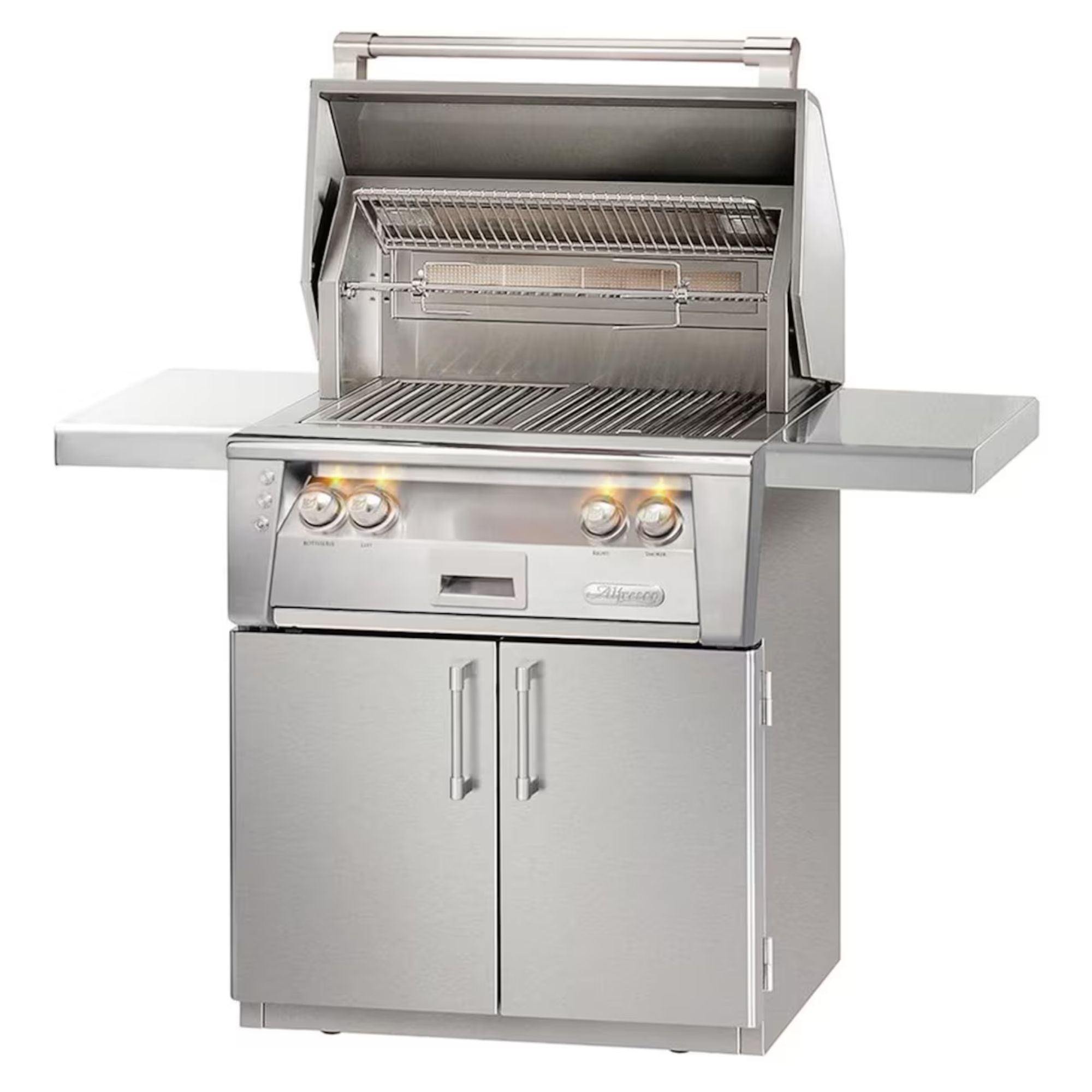 Alfresco 30-Inch Stainless Steel Freestanding Gas Grill w/ Rotisserie | Novaselectes