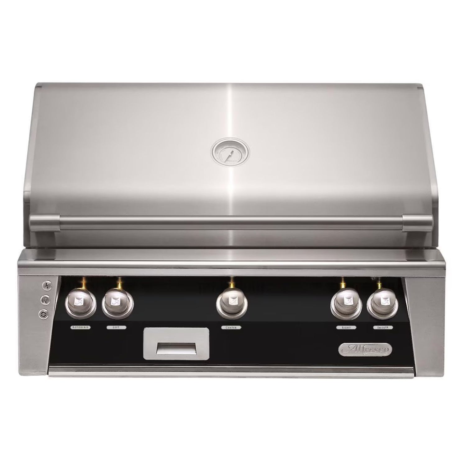Alfresco 36-Inch Built-In Stainless Steel Gas Grill w/ Rotisserie & Sear Zone in Jet Black | Novaselectes