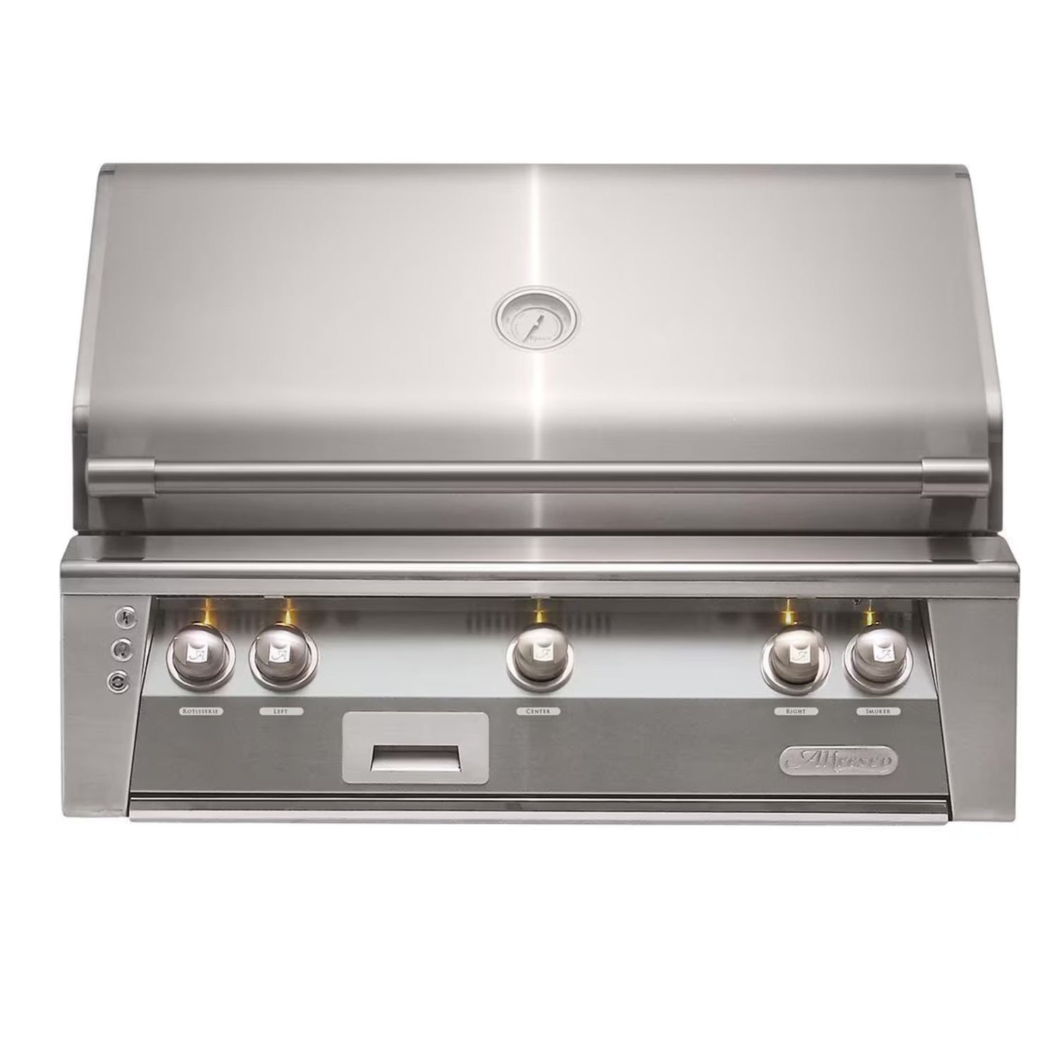 Alfresco 36-Inch Built-In Stainless Steel Gas Grill w/ Rotisserie & Sear Zone in Signal Gray | Novaselectes