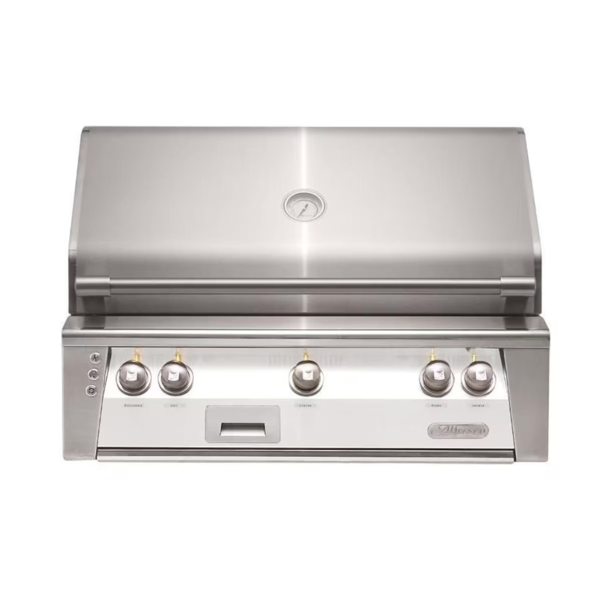 Alfresco 36-Inch Built-In Stainless Steel Gas Grill w/ Rotisserie in Matte Signal White | Novaselectes