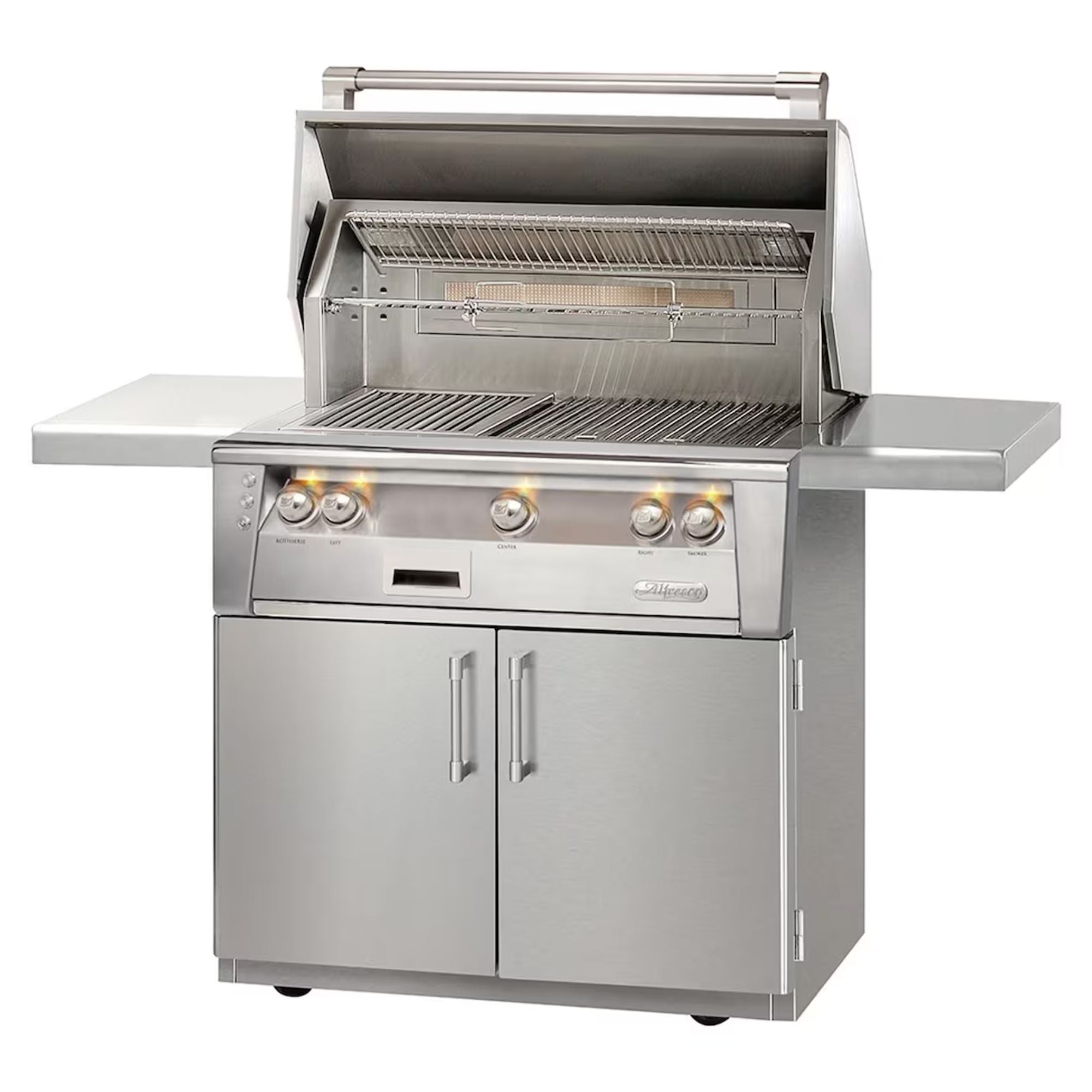 Alfresco 36-Inch Stainless Steel Freestanding Gas Grill w/ Rotisserie | Novaselectes