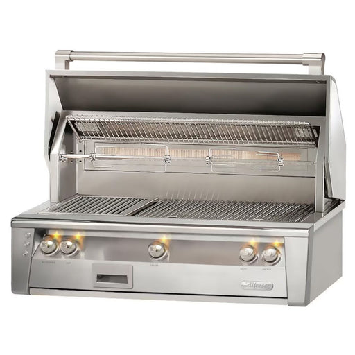Alfresco 42-Inch Built-in Stainless Steel Gas Grill w/ Rotisserie | Novaselectes
