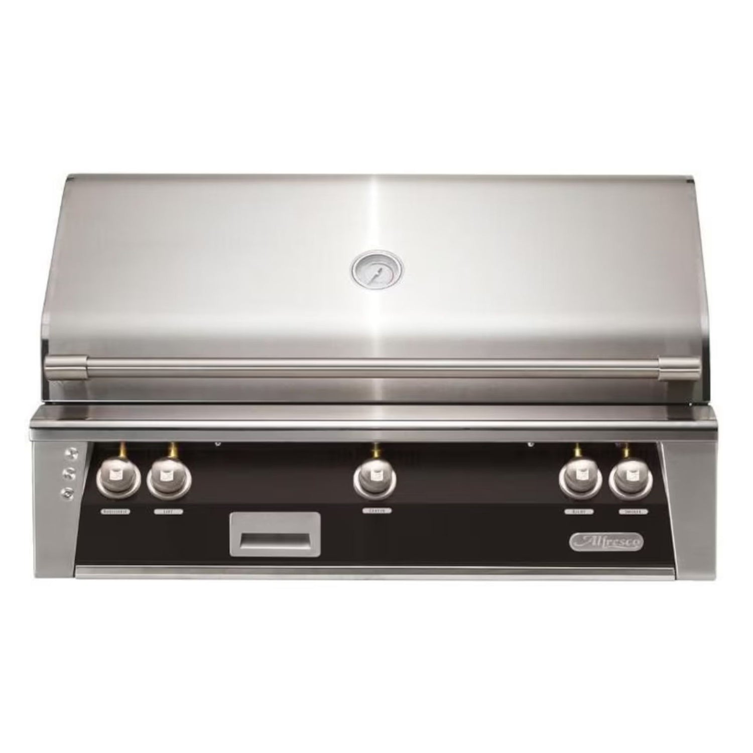 Alfresco 42-Inch Built-in Stainless Steel Gas Grill w/ Rotisserie & Sear Zone in Matte Jet Black | Novaselectes