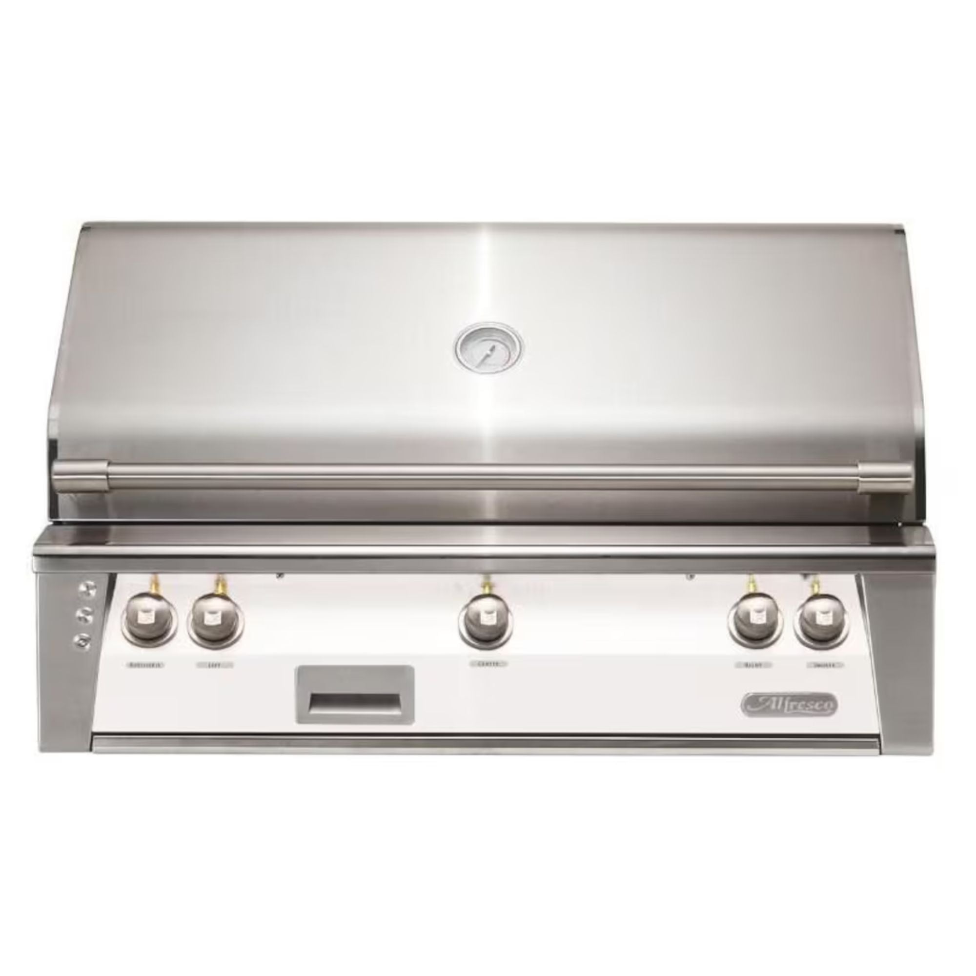 Alfresco 42-Inch Built-in Stainless Steel Gas Grill w/ Rotisserie & Sear Zone in Matte Signal White | Novaselectes