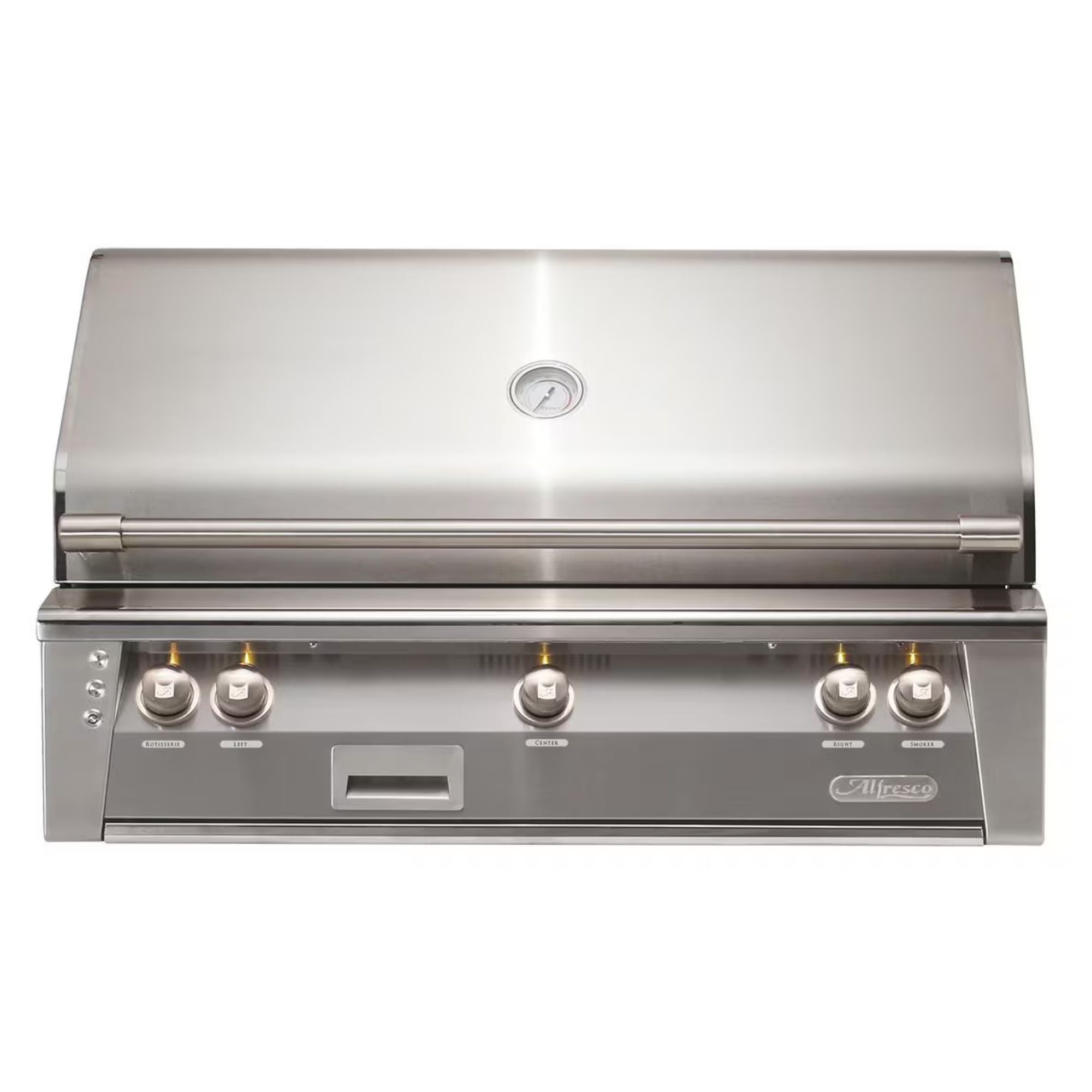 Alfresco 42-Inch Built-in Stainless Steel Gas Grill w/ Rotisserie & Sear Zone in Signal Gray | Novaselectes