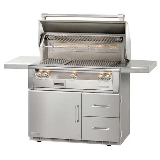 Alfresco 42-Inch Stainless Steel Freestanding Gas Grill w/ Refrigerated Cart, Rotisserie & Sear Zone | Novaselectes