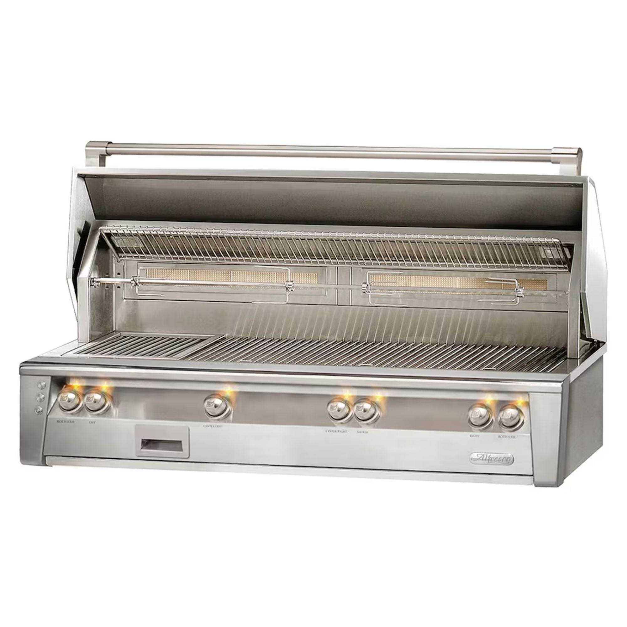 Alfresco 56-Inch Built-in Stainless Steel Gas Grill w/ Rotisserie & Sear Zone | Novaselectes