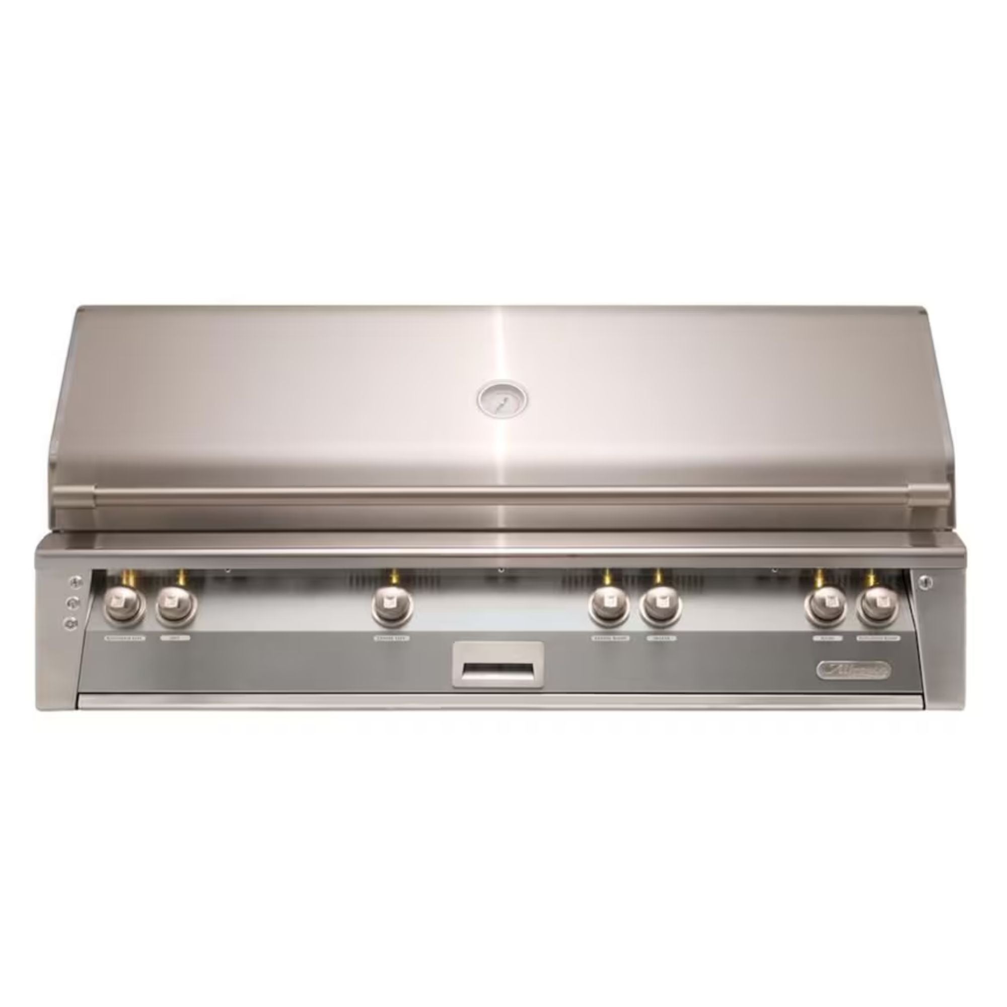 Alfresco 56-Inch Built-in Stainless Steel Gas Grill w/ Rotisserie & Sear Zone in Signal Gray | Novaselectes