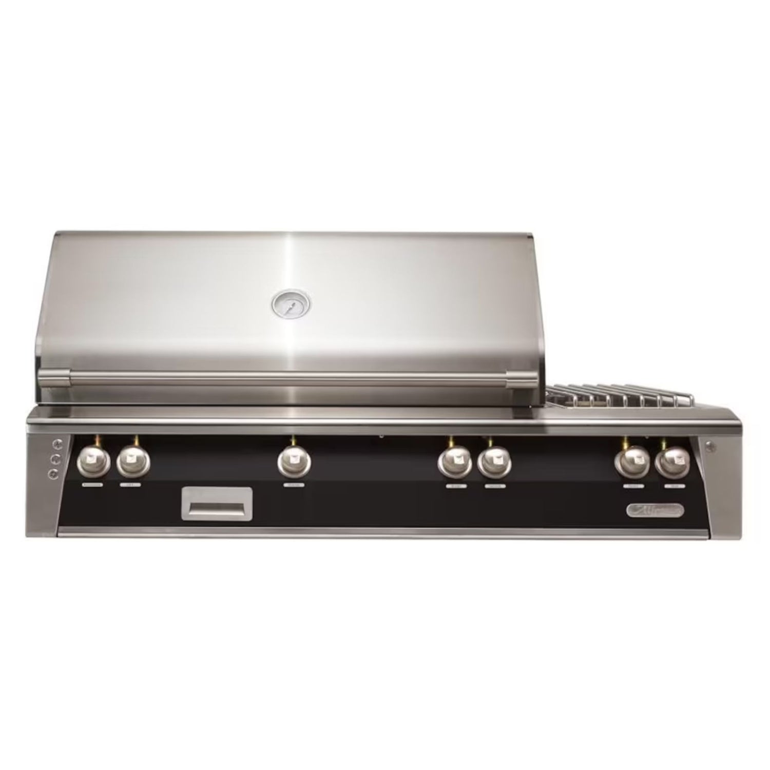 Alfresco 56-Inch Deluxe Built-in Stainless Steel Gas Grill w/ Rotisserie, Sear Zone & Side Burner in Jet Black | Novaselectes