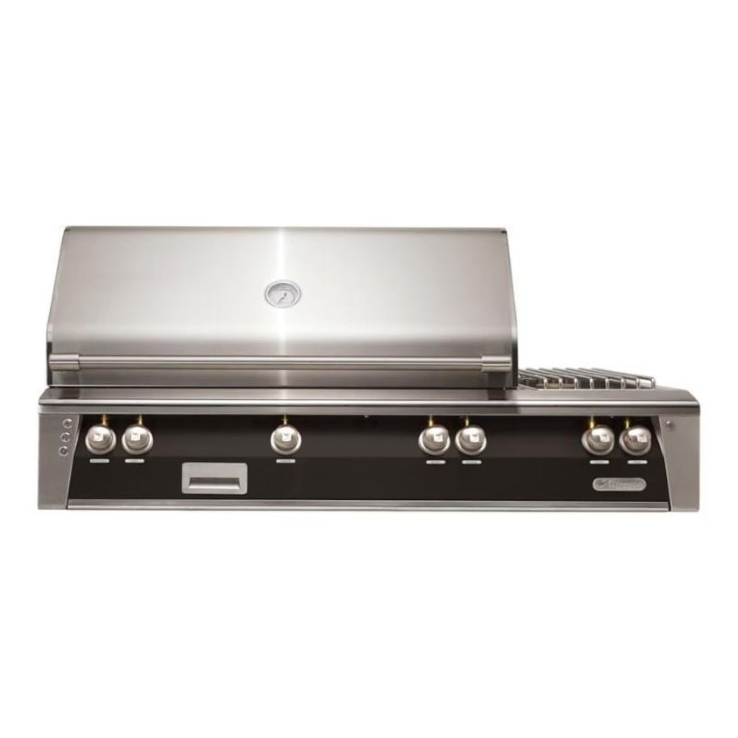 Alfresco 56-Inch Deluxe Built-in Stainless Steel Gas Grill w/ Rotisserie, Sear Zone & Side Burner in Matte Jet Black | Novaselectes