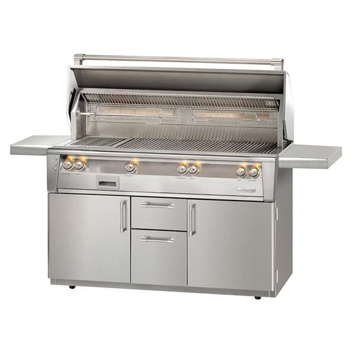 Alfresco ALXE 56-Inch Stainless Steel Freestanding Gas All Grill w/ Sear Zone And Rotisserie | Novaselectes