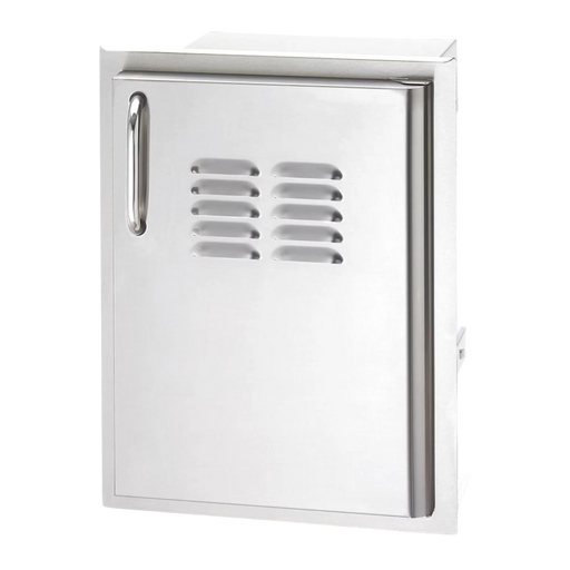 American Outdoor Grill 14 Inch Single Access Door With Tank Tray And Louvers - Vertical - Right | Novaselectes