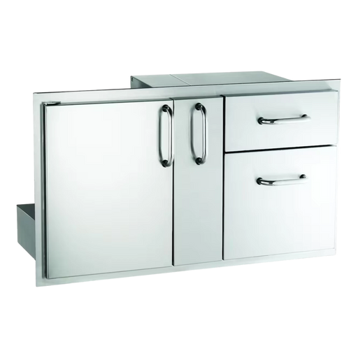 American Outdoor Grill 36-Inch Access Door With Platter Storage And Double Drawer | Novaselectes