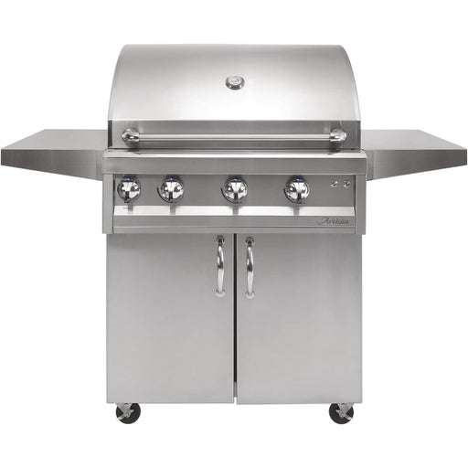 Artisan Professional 32-Inch 3-Burner Freestanding Gas Grill w/ Rotisserie | Novaselectes