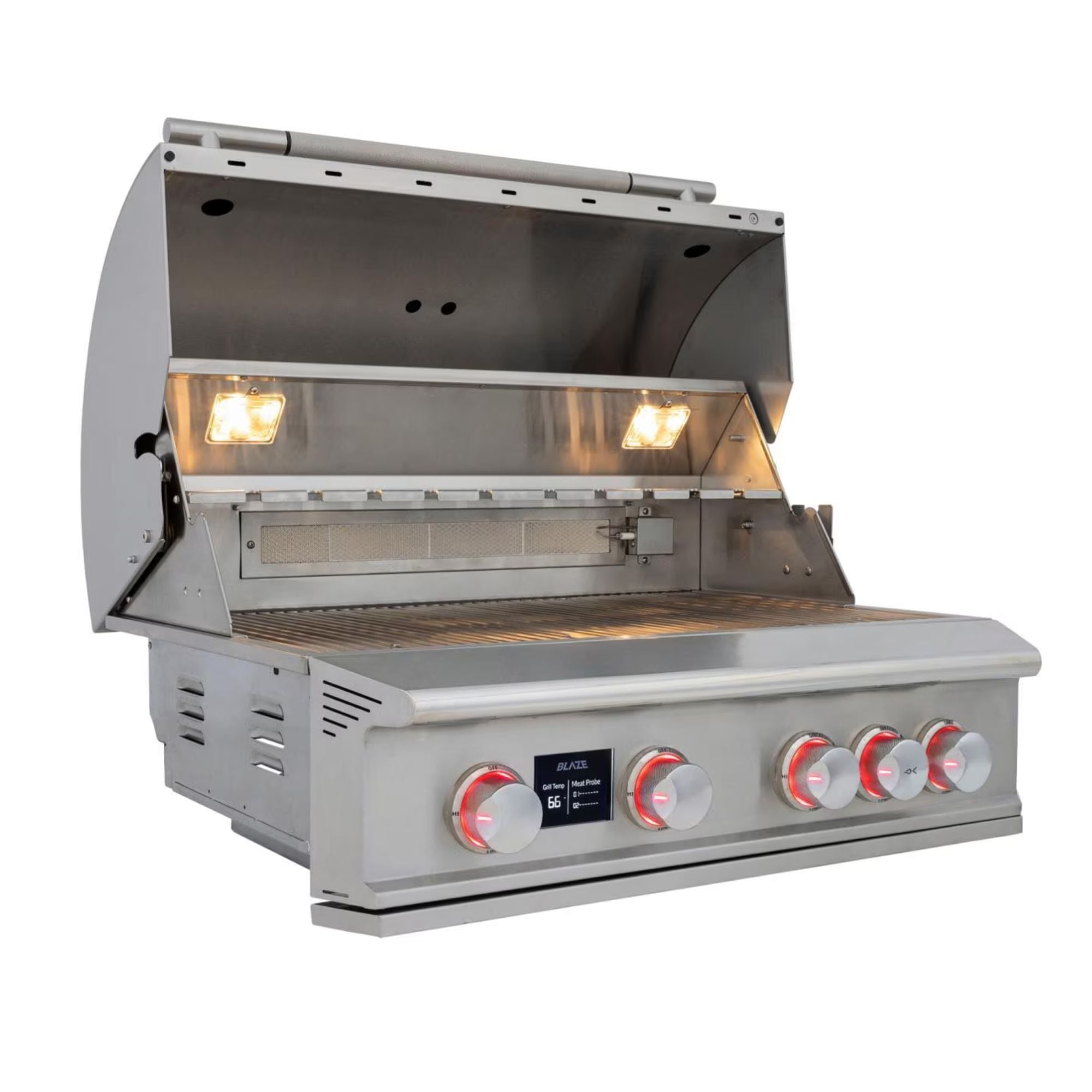 Blaze LTE PRO 32-Inch 4-Burner Built-in Gas Grill w/ Digital Temperature Screen & Rear Infrared Burner | Novaselectes
