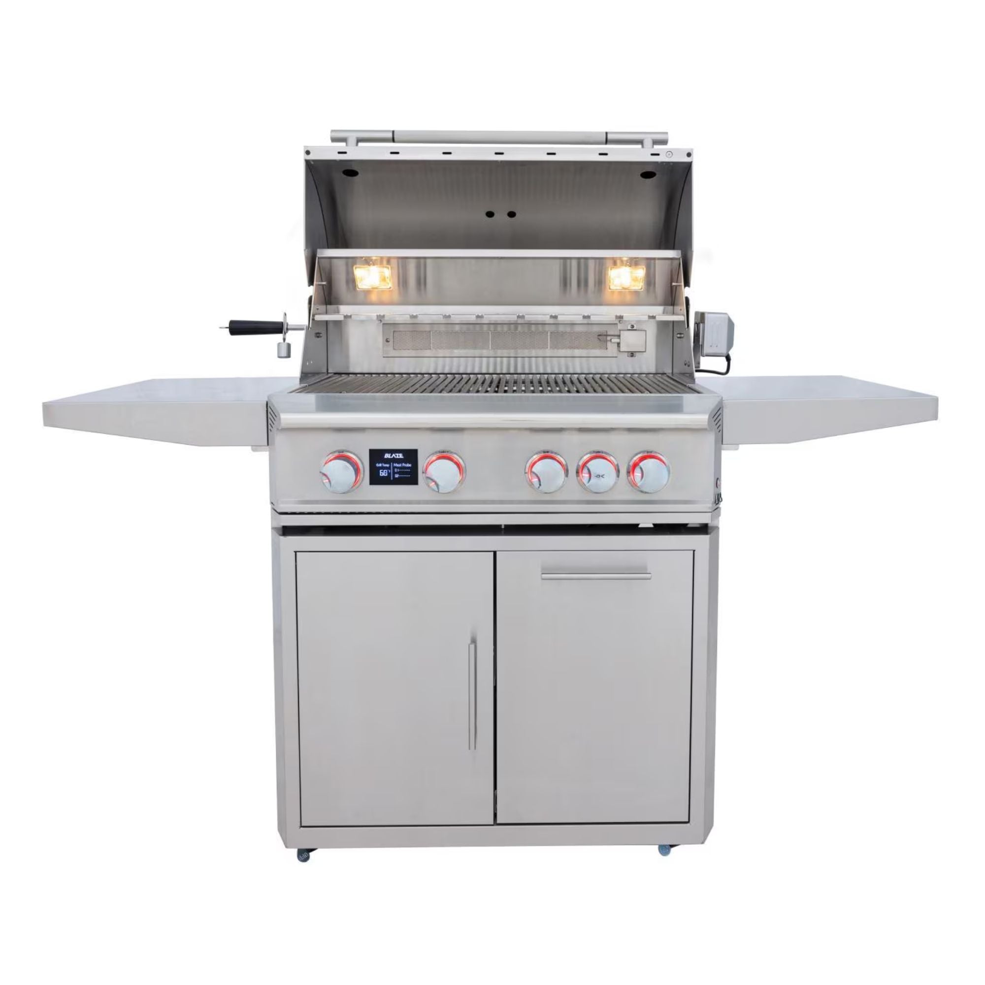 Blaze LTE PRO 32-Inch 4-Burner Freestanding Gas Grill w/ Digital Temperature Screen & Rear Infrared Burner | Novaselectes