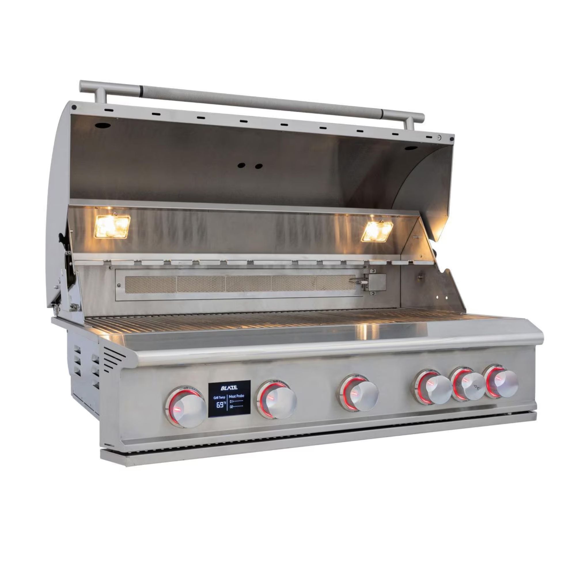 Blaze LTE PRO 40-Inch 5-Burner Built-in Gas Grill w/ Digital Temperature Screen & Rear Infrared Burner | Novaselectes