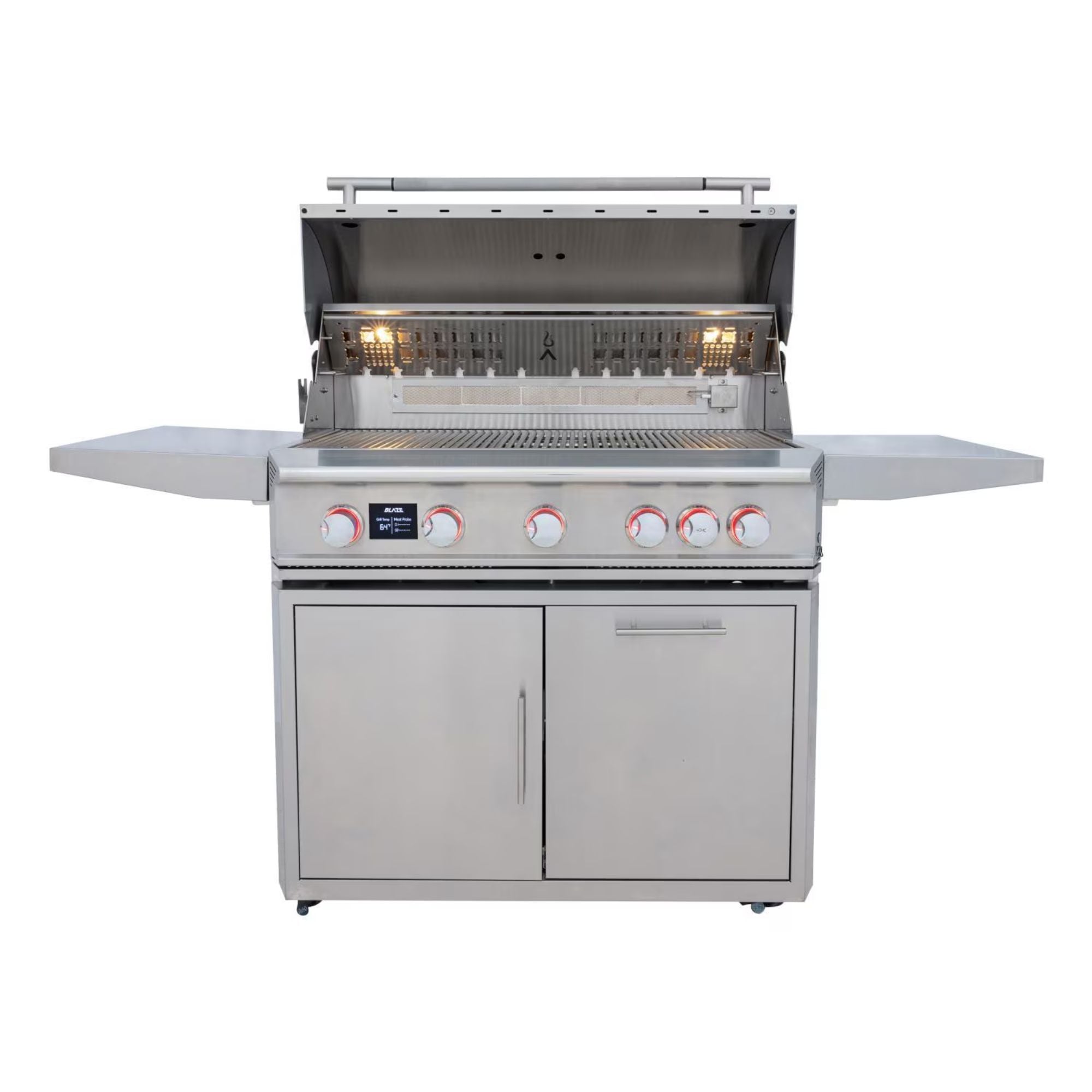 Blaze LTE PRO 40-Inch 5-Burner Freestanding Gas Grill w/ Digital Temperature Screen & Rear Infrared Burner | Novaselectes