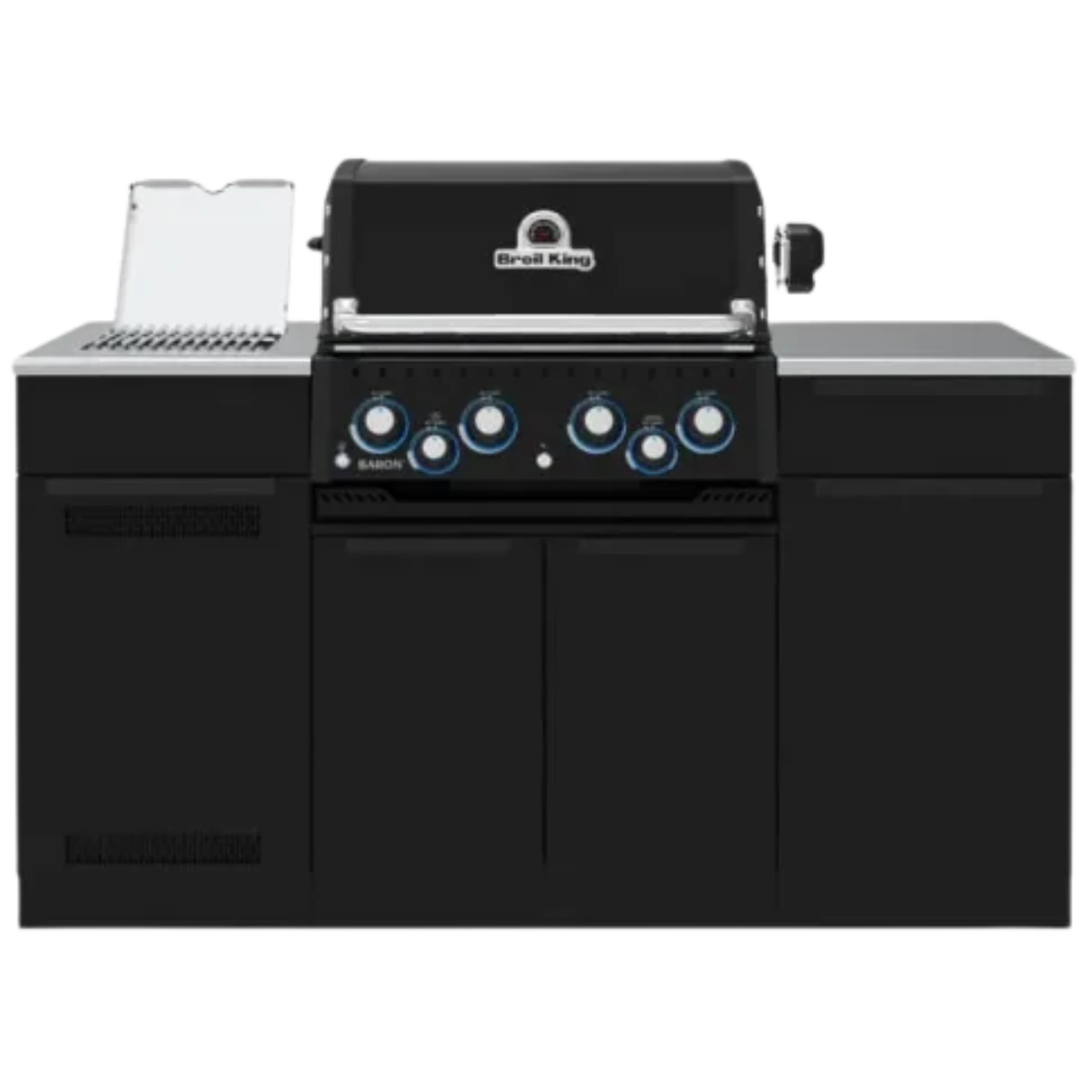 Broil King Baron 490i 4 Burner Gas Grill With Rotisserie & Side Burner Shadow | Novaselectes