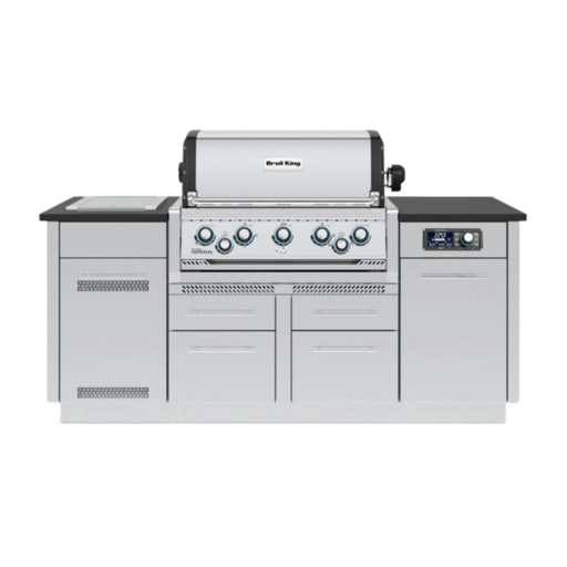 Broil King Outdoor Kitchen Island w/ Imperial QS 590i Gas Grill | Novaselectes