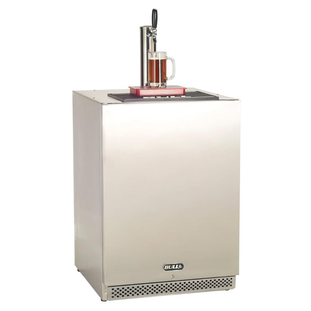 Bull 17900 24-Inch 6.6 Cu. Ft. Left Hinge Outdoor Rated Single Tap Kegerator | Buy at Novaselectes