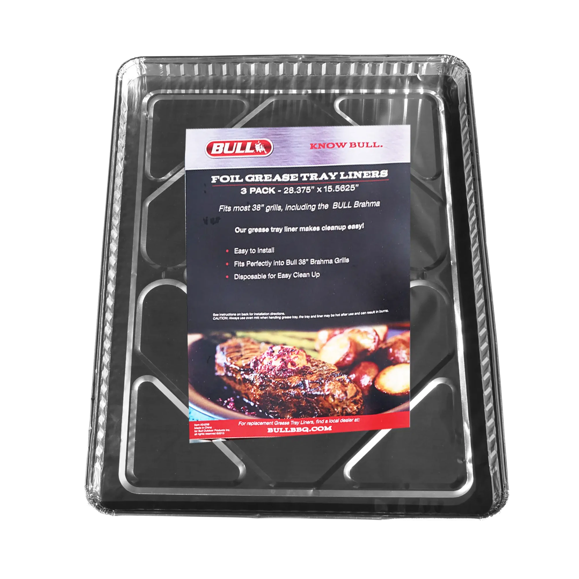 Bull 24269 38-Inch Grease Tray Liners 12pk | Novaselectes