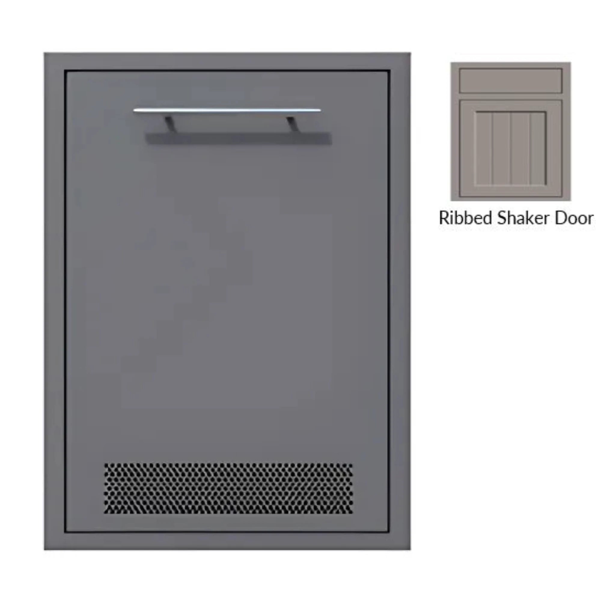 Challenger Designs Canyon Ribbed Shaker Style Full Enclosure Vented Propane Tank Pullout Drawer | Novaselectes