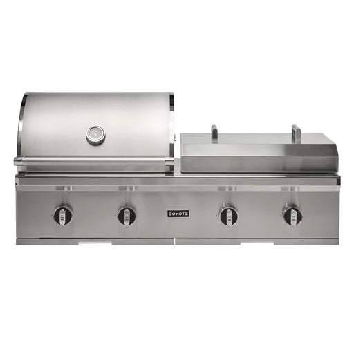Coyote 50-Inch Built-in Gas Grill & Flat Top Combo | Novaselectes