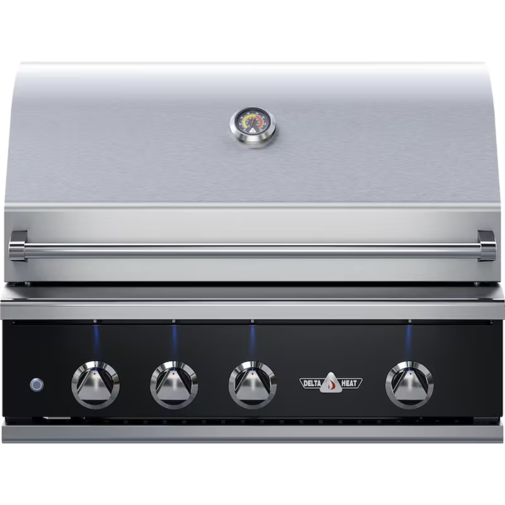 Delta Heat 32-Inch 3-Burner Built-In Gas Grill With Infrared Rotisserie & Black Control Panel