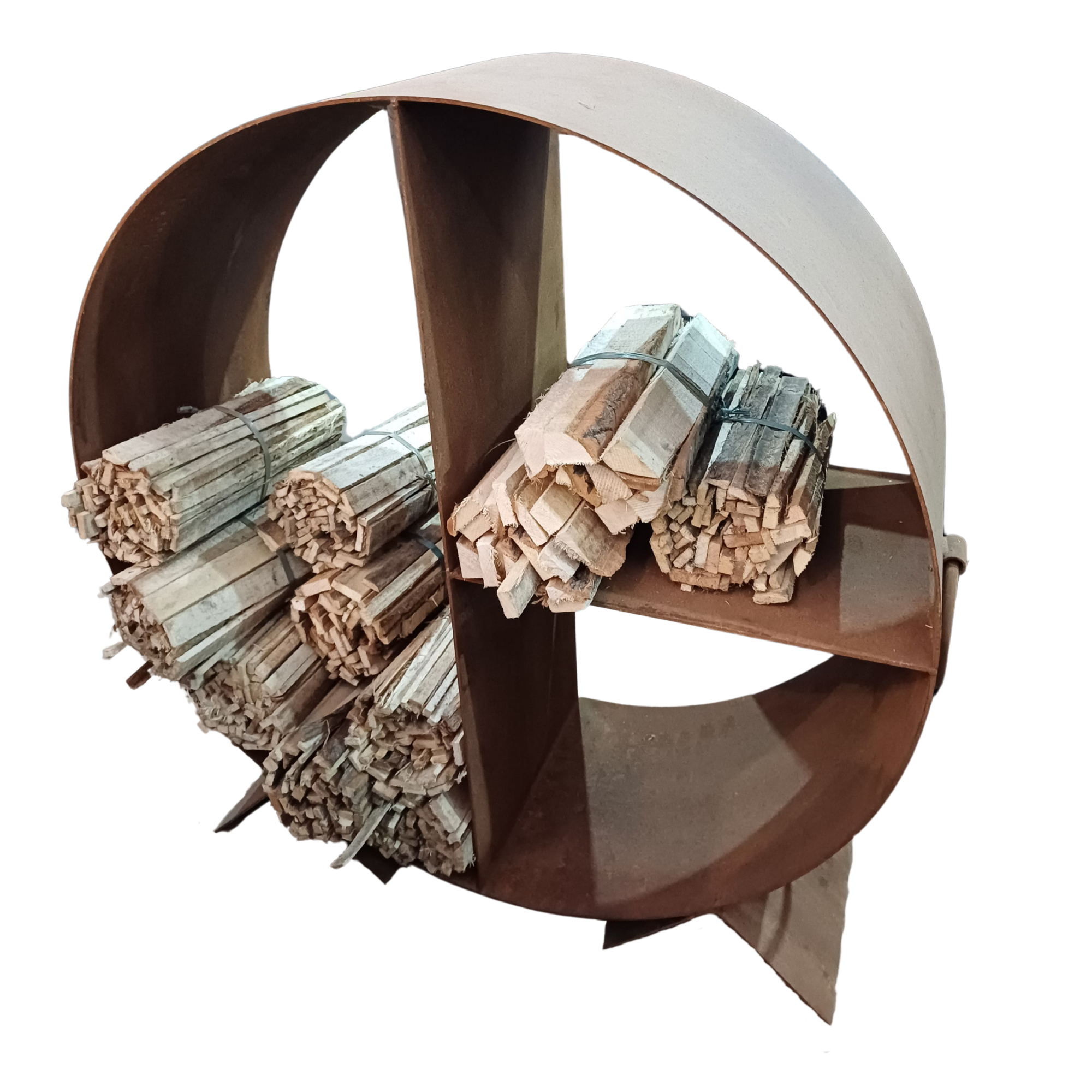GW Pro 39-Inch Rust Firewood Rack | Novaselectes