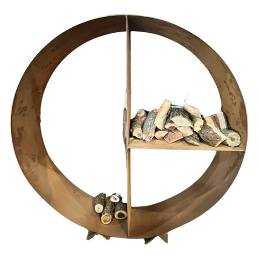 GW Pro 47-Inch Rust Firewood Rack | Novaselectes