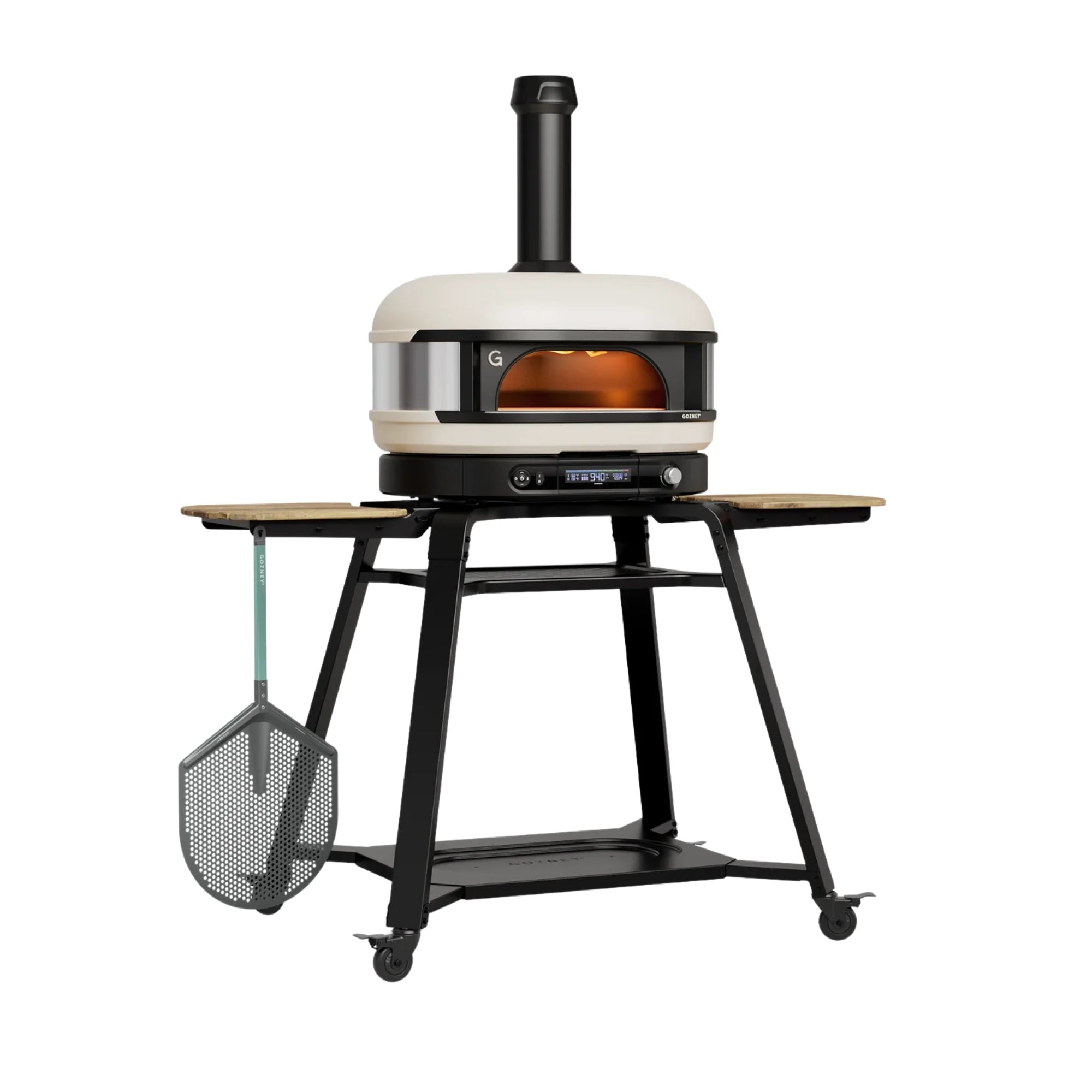 Gozney Dome Gen 2 Bone Dual Fuel Freestanding Outdoor Pizza Oven Essentials Bundle | Novaselectes