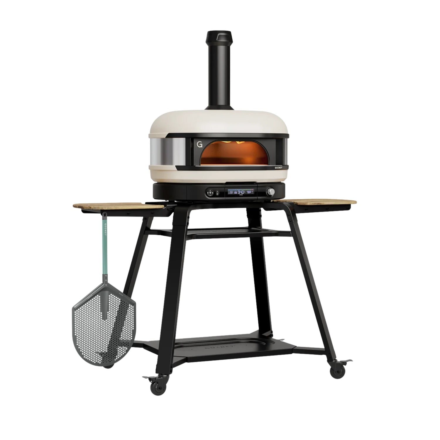 Gozney Dome Gen 2 Bone Dual Fuel Freestanding Outdoor Pizza Oven Essentials Bundle | Novaselectes