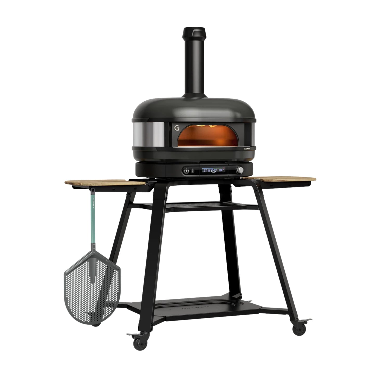 Gozney Dome Gen 2 Off-Black Dual Fuel Freestanding Outdoor Pizza Oven Essentials Bundle | Novaselectes