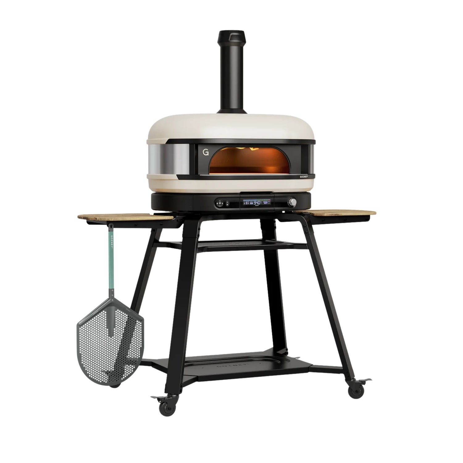 Gozney Dome XL Gen 2 Bone Dual Fuel Freestanding Outdoor Pizza Oven Essentials Bundle | Novaselectes